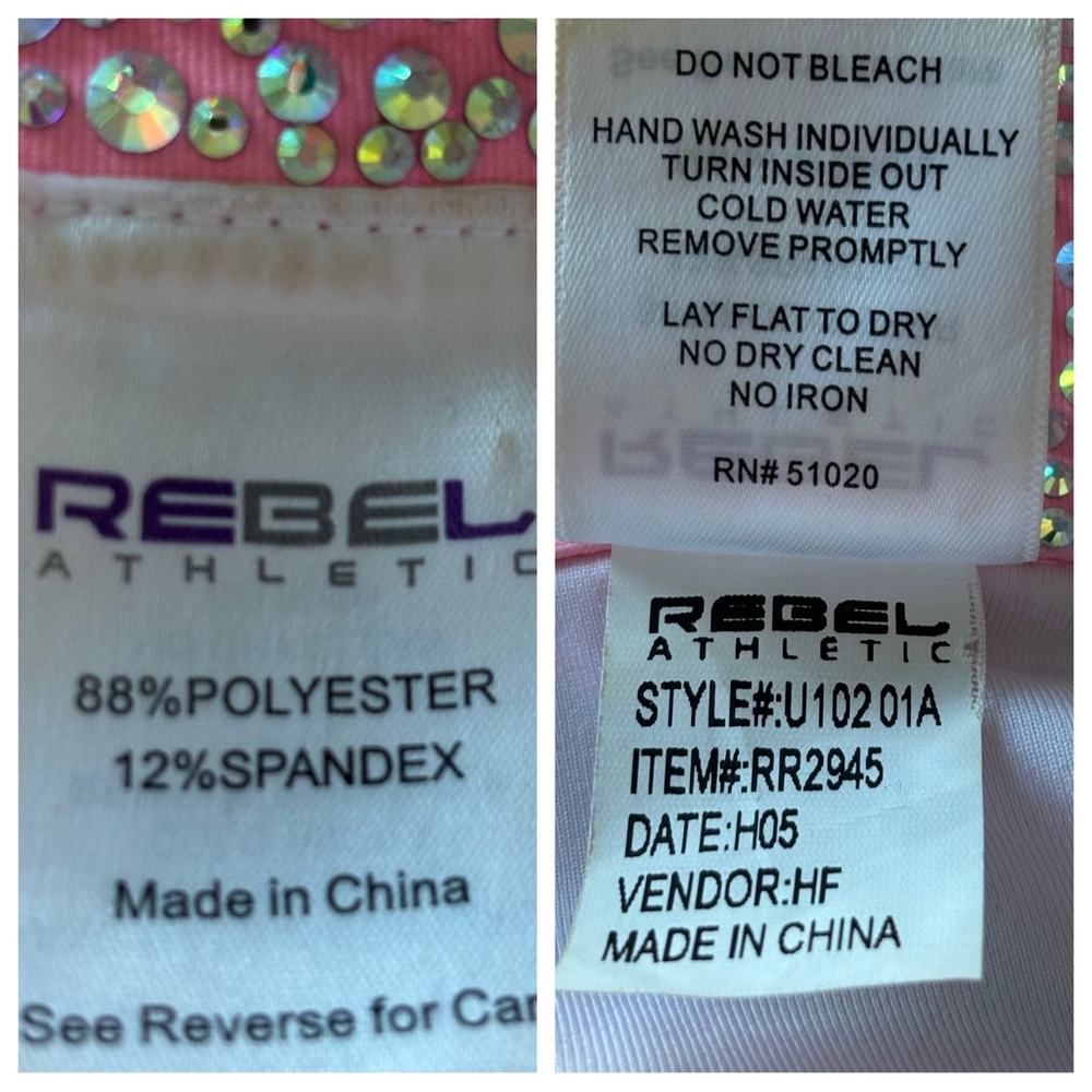 Rebel Athletic Babydoll Top in Pretty Pink size adult L - Picture 7 of 14